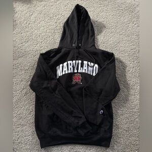 Champion Black University of Maryland Hoodie
